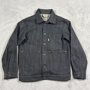Railcar Fine Goods Chore Coat Jacket Mens Small Black